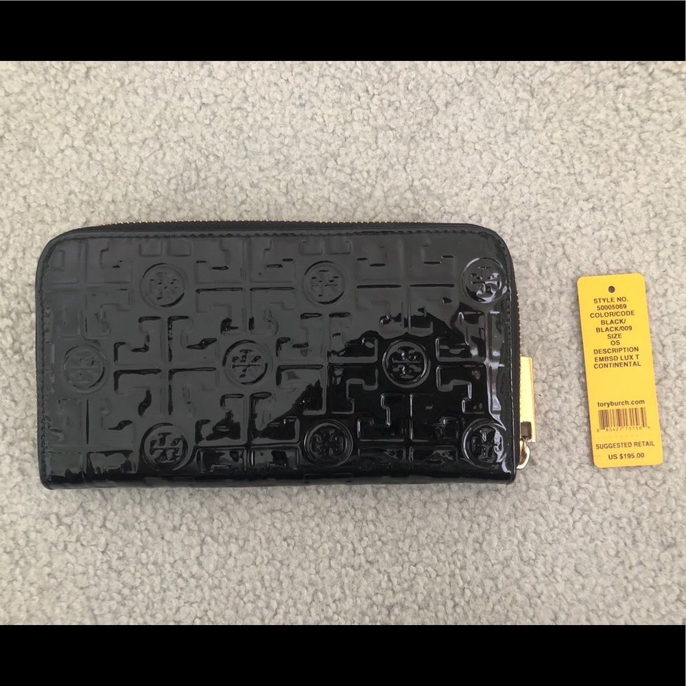 Tory Burch Lux Continental Embossed Wallet